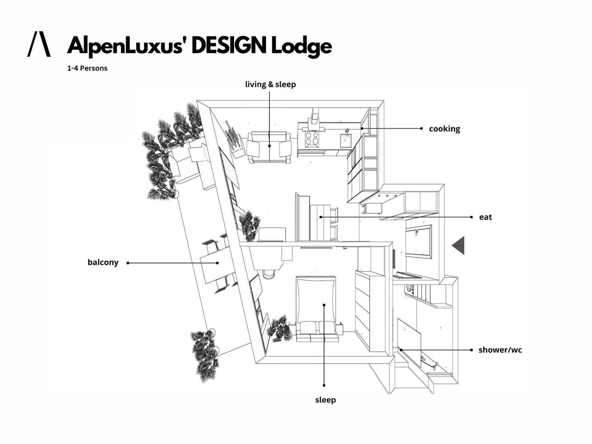 Alpenluxus Presents Design Lodge - Terrace & Car Park Крамзах Екстер'єр фото